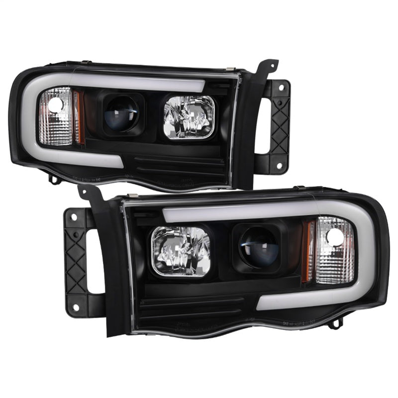 Spyder 02-05 Dodge Ram 1500 Light Bar Projector Headlights - Black (PRO-YD-DR02V2-LB-BK) 5084606 5084606 Photo - Primary