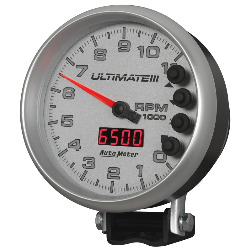 Autometer 5 inch Ultimate III Playback Tachometer 11000 RPM - Silver 6886 6886 User 2