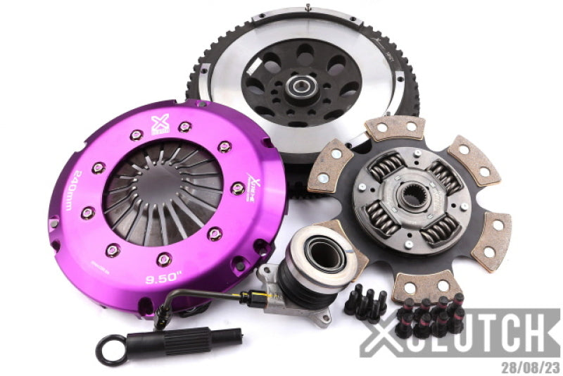 XCLUTCH 10-12 Hyundai Genesis Coupe R-Spec 3.8L Stage 2R Extra HD Sprung Ceramic Clutch Kit XKHD24637-1R XKHD24637-1R Photo - Primary