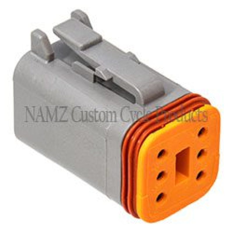 NAMZ Deutsch DT Series 6-Wire Plug & Wedgelock - Grey (Repl. HD 72136-94GY) DP-6G DP-6G Photo - Primary