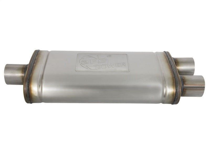 aFe POWER 49M00009 MACH Force-Xp 2.5"-2.5" 409 Stainless Steel Muffler 49M00009 Photo - Unmounted
