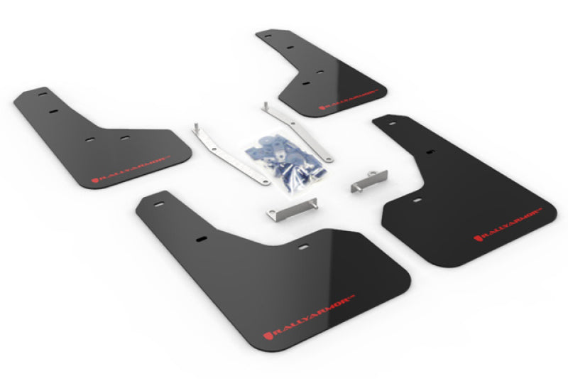 Rally Armor 2019 Subaru Forester UR Black Mud Flap w/ Red Logo MF52-UR-BLK/RD Photo - Primary