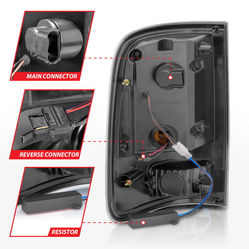 ANZO 2004-2006 Ford F-150 LED Tail Lights w/ Light Bar Black Housing Smoke Lens 311343 311343 User 4