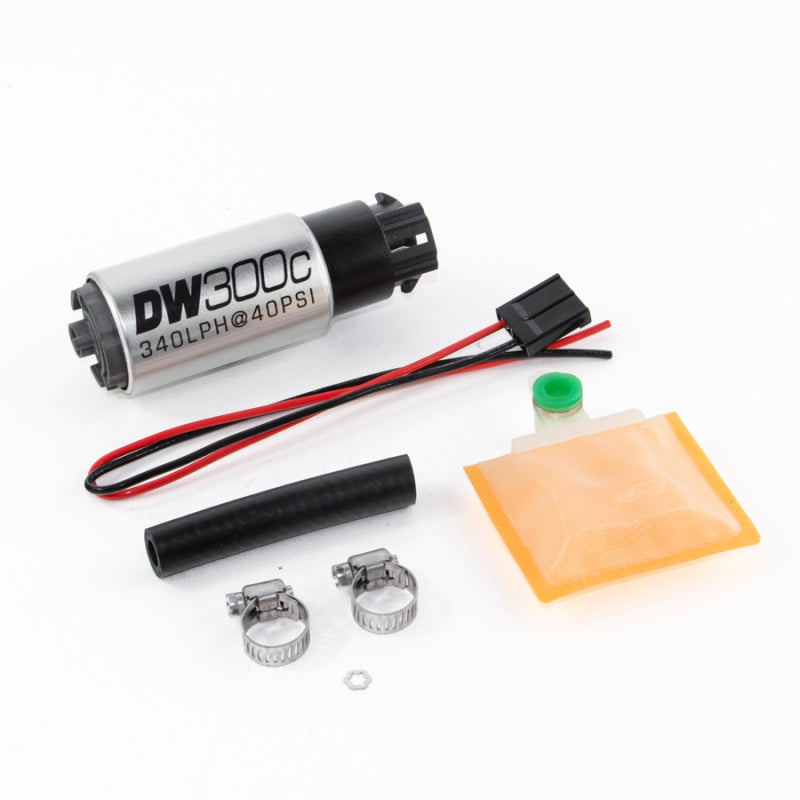 DeatschWerks 340lph compact fuel pump with clips w/ 9-1000 install kit 9-309-1000 Photo - Primary