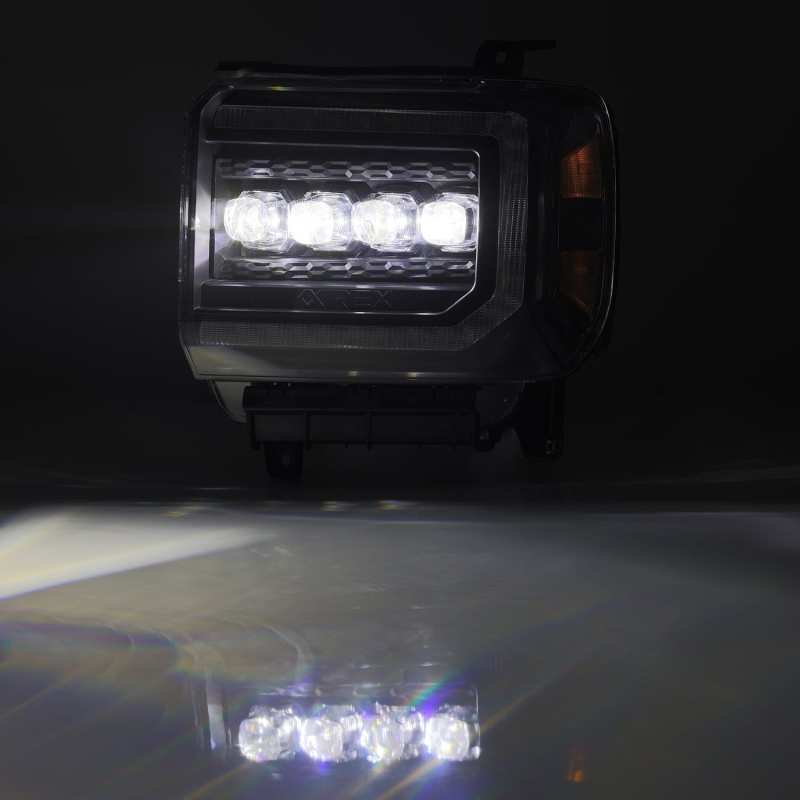 AlphaRex 14-18 GMC Sierra NOVA LED Proj Headlights Plank Style Black w/Activ Light/Seq Signal/DRL 880617 880617 User 4