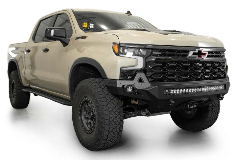 Addictive Desert Designs 2022+ Chevy Silverado 1500 ZR2 Stealth Fighter Front Bumper F120083030103 F120083030103 Photo - Mounted