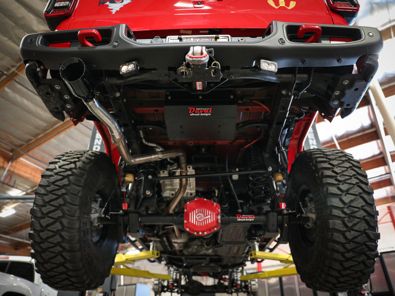aFe MACH Force-XP Rear Exit Conversion Tail-Pipe Jeep Gladiator (JT) 20-21 V6-3.6L 49C38090 49C38090 Photo - Mounted