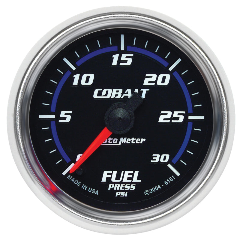 Autometer Gauge, Fuel Pressure, 2 1/16", 30PSI, Digital Stepper Motor, Cobalt 6161 Photo - Primary