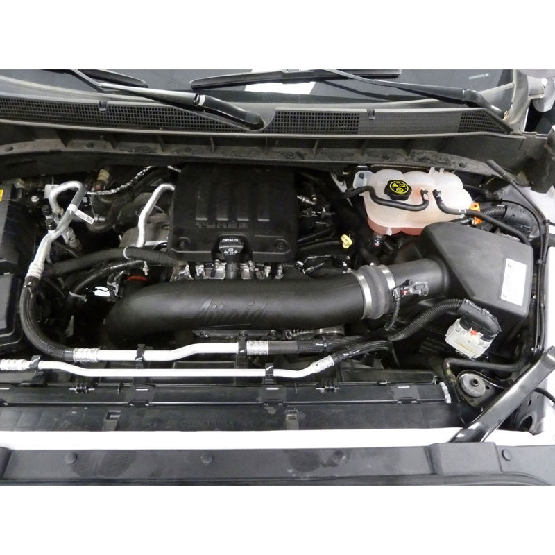 Airaid 19-20 Chevrolet Silverado 1500 L4-2.7L Jr Intake Kit - Oiled / Yellow Media 205-794 205-794 Photo - Mounted