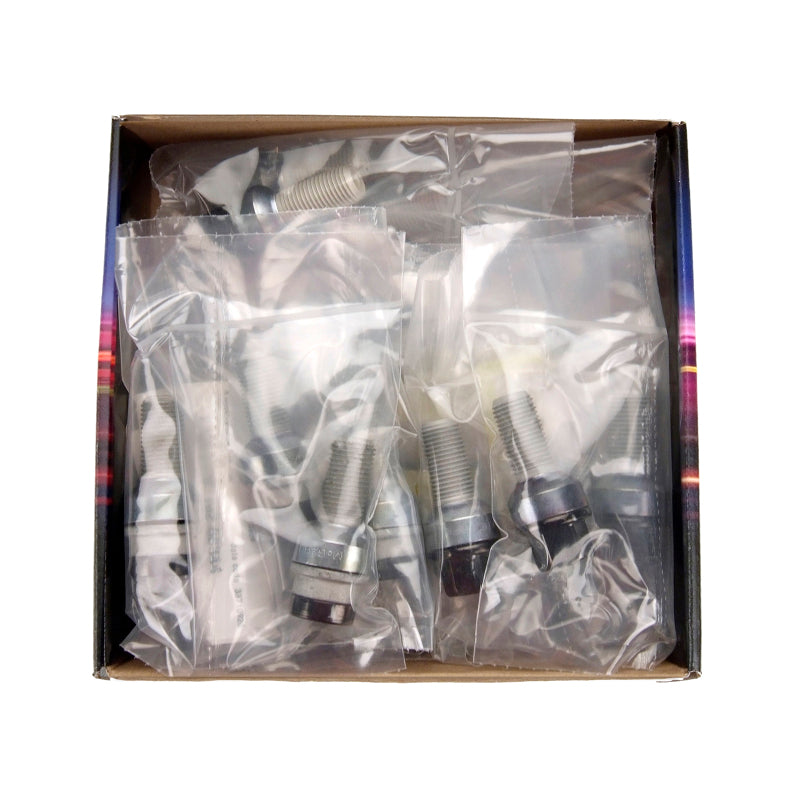 McGard 5 Lug Hex Install Kit w/Locks (Radius Seat Bolt) M14X1.5 / 17mm Hex / 28.1mm Shank L. - Black 68020BK 68020BK Photo - in package