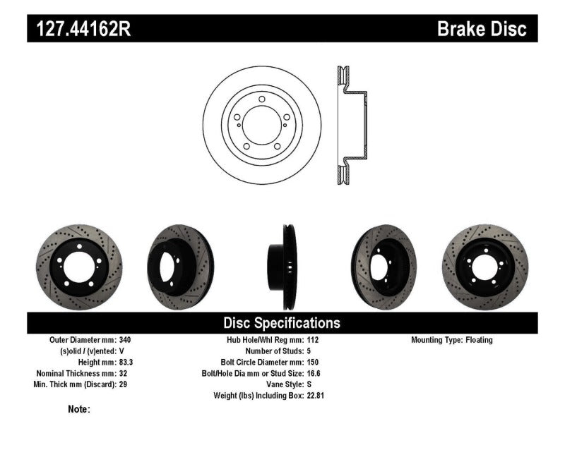 StopTech Disc Brake Rotor 127.44162R 127.44162R User 3