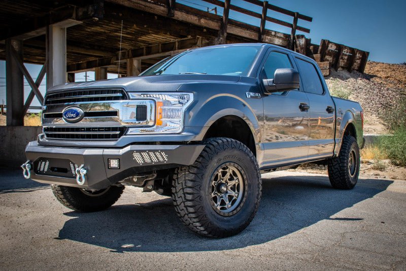DV8 Offroad 2018+ Ford F-150 Front Bumper w/ Light Holes FBFF1-08 FBFF1-08 Photo - Mounted