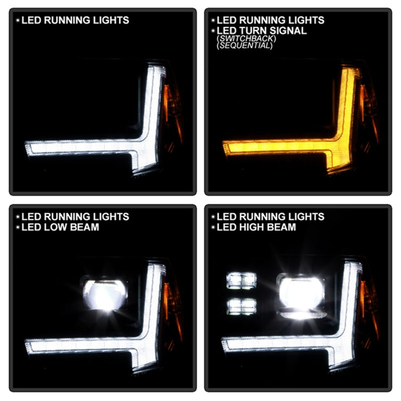 SPYDER Apex 14-21 Toyota Tundra High-Power LED Module Headlights - Black (PRO-YD-TTU14V2AP-SBSEQ-BK) 5088727 5088727 Photo - Unmounted