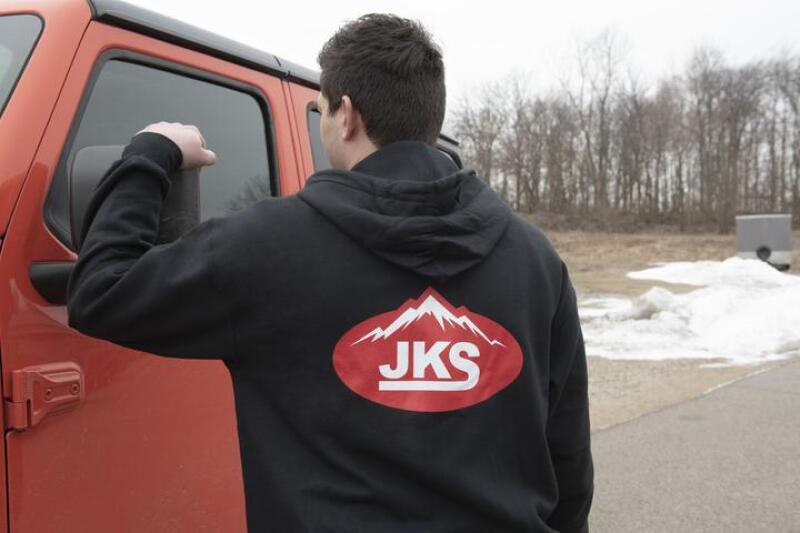 JKS Manufacturing Zippered Black Hoodie - Large JKSAPP140BLKL JKSAPP140BLKL Photo - Primary