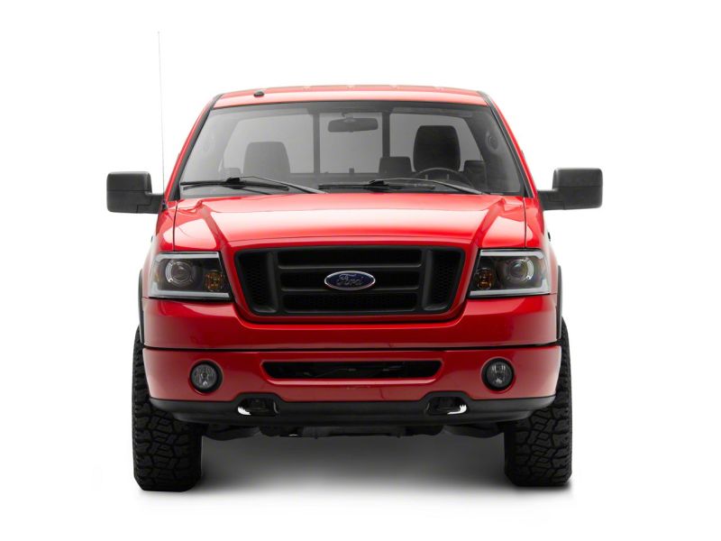 Raxiom 04-08 Ford F-150 Axial Series Projector Headlights w/ SEQL LED Bar- Blk Housing (Clear Lens) T566364 T566364 Photo - Close Up
