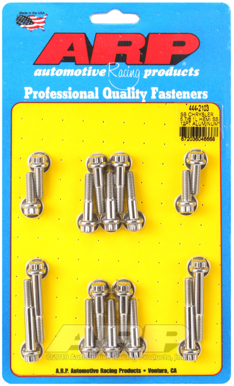 ARP Intake Manifold Bolt Kit for SB Chrysler 5.7/6.1L Hemi 444-2103 Photo - Primary