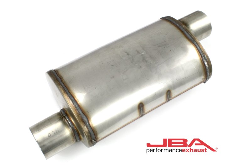 JBA Universal Chambered Style 304SS Muffler 14x8x5 3in Inlet Diameter Offset/Offset 40-301400 40-301400 Photo - Primary