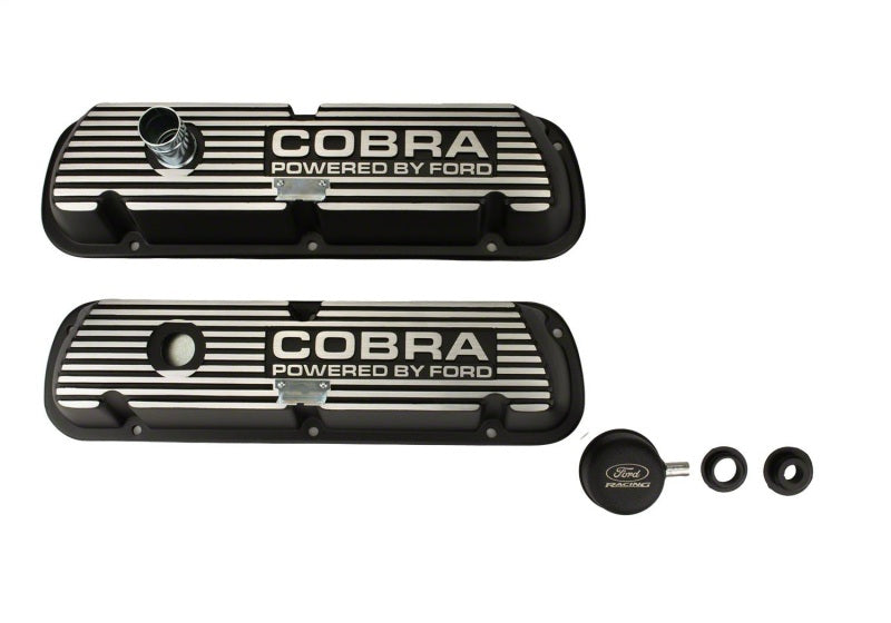 Ford SBF Blk Crinkle Valve Covers FRDM6582-A M-6582-A Photo - Primary