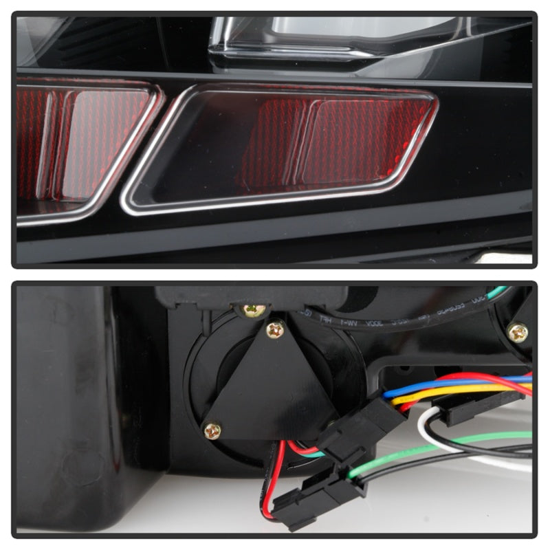 Spyder 10-12 Ford Mustang - Light Bar Seq. Turn Signal LED Tail Lights - Black - ALT-YD-FM10-LED-BK 5085108 5085108 Photo - Unmounted