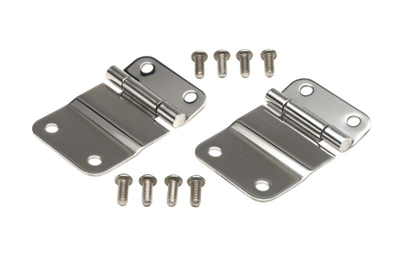 Kentrol 76-86 Jeep CJ7 Tailgate Hinge Pair - Polished Silver 30419 30419 Photo - Primary