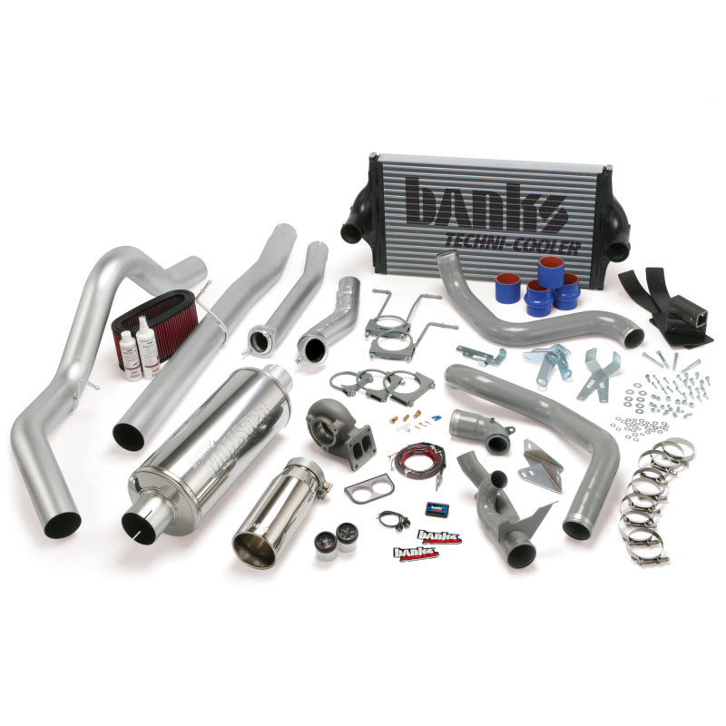Banks Power 94-97 Ford 7.3L CCLB Man PowerPack System - SS Single Exhaust w/ Chrome Tip 46361 46361 Photo - Primary