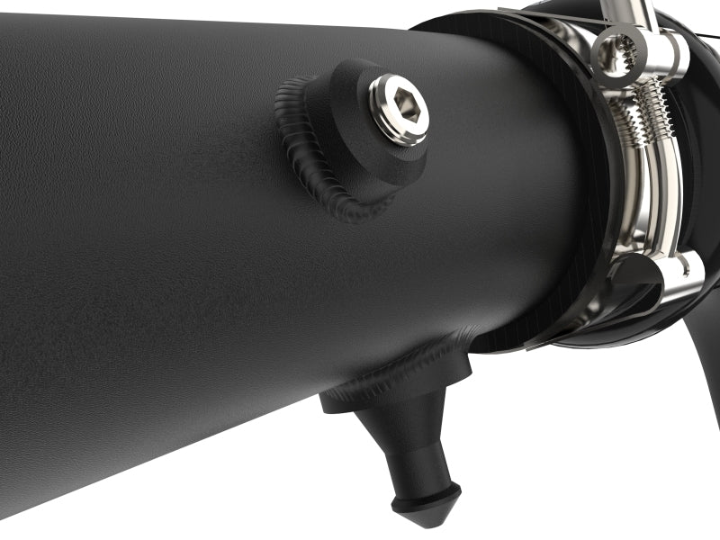 aFe 21-22 Ford F-150/Raptor V6-3.5L (tt) BladeRunner 2.5in Aluminum Hot Charge Pipe Black 46-20518-B 46-20518-B Photo - Close Up