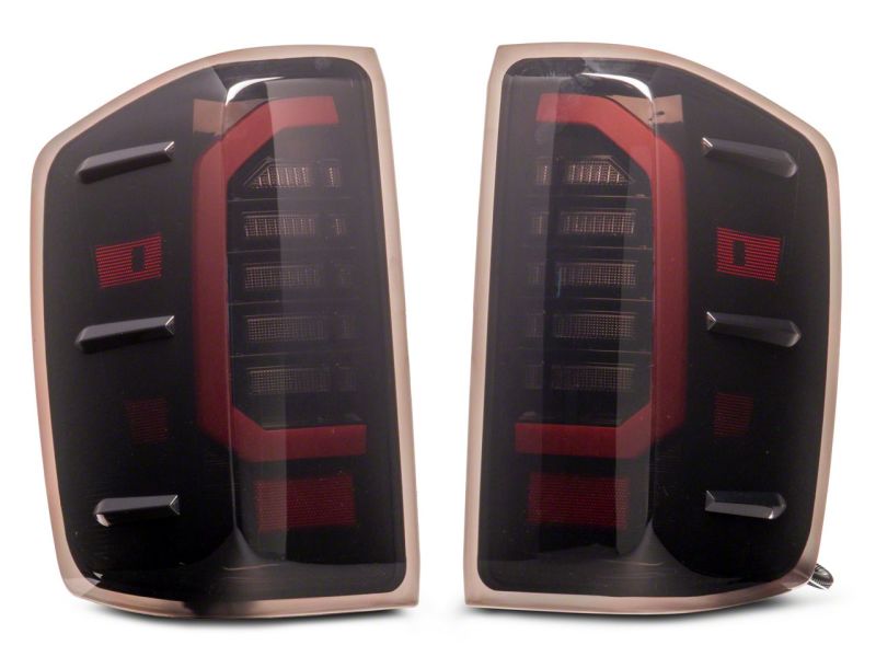 Raxiom 14-18 Chevrolet Silverado 1500 Axial Series LED Tail Lights- Blk Housing (Smoked Lens) S151298 S151298 Photo - Close Up