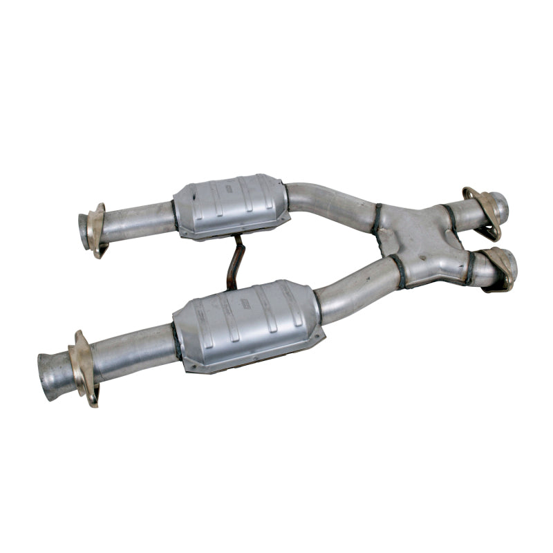 BBK 79-93 Mustang 5.0 Short Mid X Pipe With Catalytic Converters 2-1/2 For BBK Long Tube Headers 1659 1659 Photo - Primary