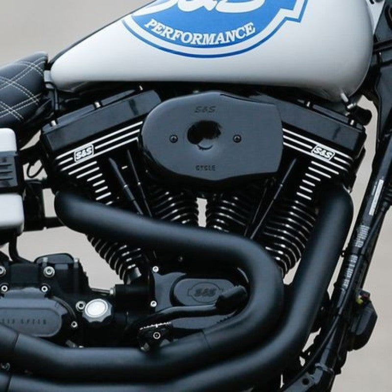 S&S Cycle 01-15 Fuel-Injected Softail Models Stealth Air Cleaner Kit w/ Black Tribute Cover 170-0599 170-0599 Photo - Primary