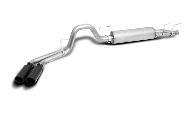 Gibson 21-22 Ford F150 Truck 5.0L 3/2.5in Cat-Back Dual Sport Exhaust System Stainless - Black Elite 69225B 69225B Photo - Primary