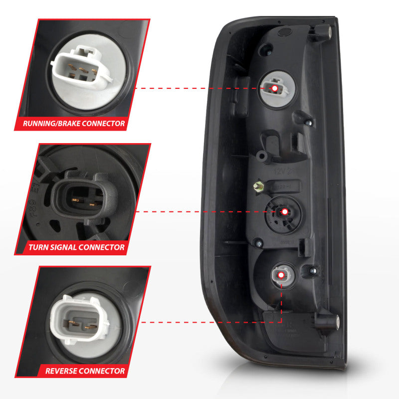 ANZO 2005-2021 Nissan Frontier LED Taillights Black Housing/Smoke Lens 311444 311444 User 4