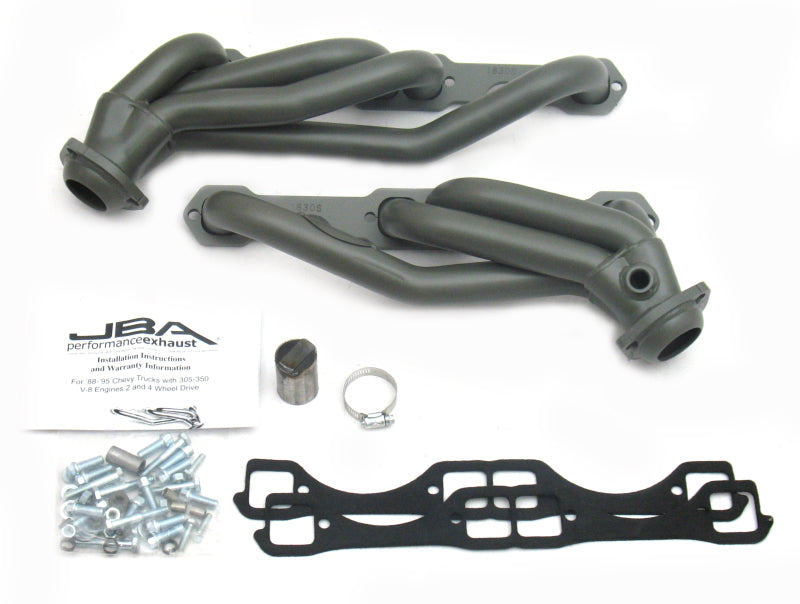 JBA 86-95 GM Truck 5.0L/5.7L SBC w/o A.I.R. 1-1/2in Primary Ti Ctd Cat4Ward Header 1830SJT 1830SJT Photo - Primary