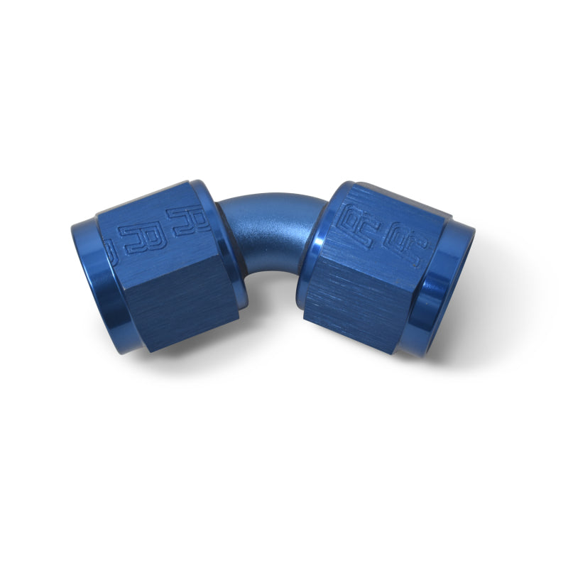 Russell -6 AN 45° Swivel Coupler (Blue Finish) 640040 Photo - out of package
