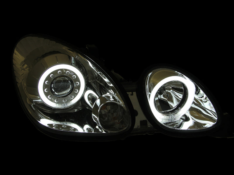 Anzo 1998-2005 Lexus Gs300 Projector Headlights w/ Halo Chrome 121143 Photo - Mounted