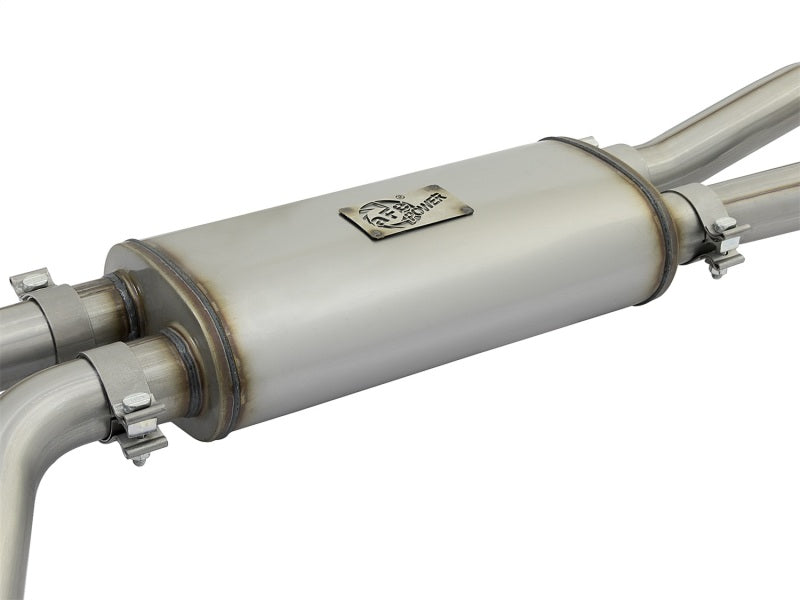 aFe Rebel Series 2-1/2" Cat-Back Exhaust System w/ Polished Tip Nissan 49-46126-P Photo - Unmounted