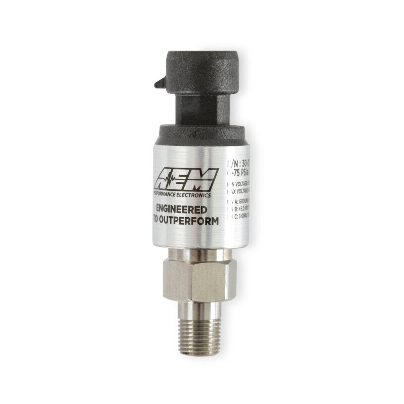 AEM Electronics 5 Bar or 75 PSIa Stainless Sensor Kit 30-2130-75 Photo - out of package