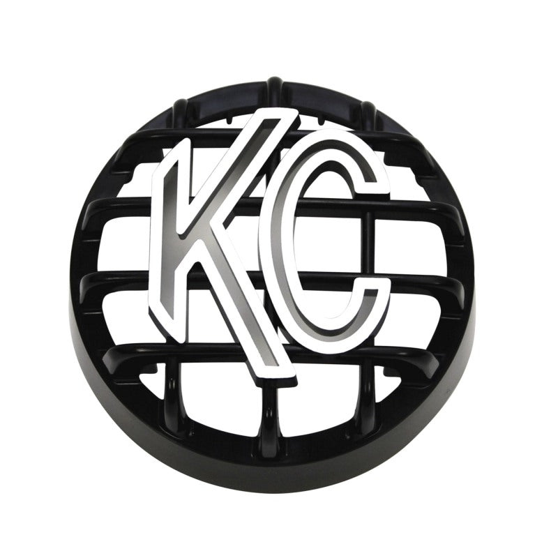 KC HiLiTES 4" Rally 400 - Stone Guard - ABS Plastic - Black / White KC Logo 7219 7219 Photo - Primary
