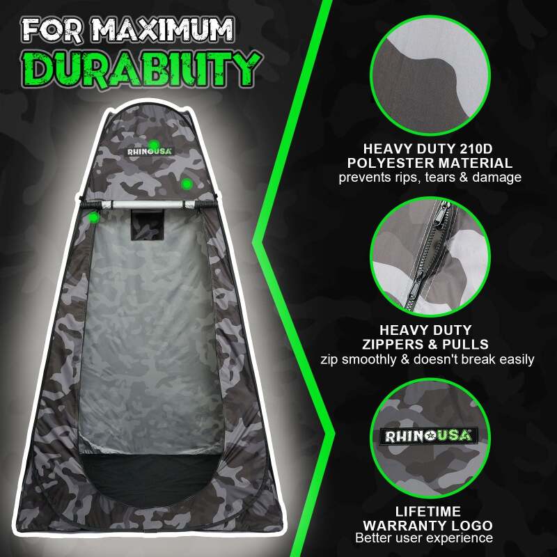 Rhino USA Popup Privacy Tent - Camo CA-PT2X6-CAMO CA-PT2X6-CAMO User 2