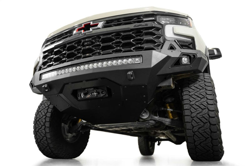 Addictive Desert Designs 2022+ Chevy Silverado 1500 ZR2 Stealth Fighter Front Bumper F120083030103 F120083030103 Photo - Mounted