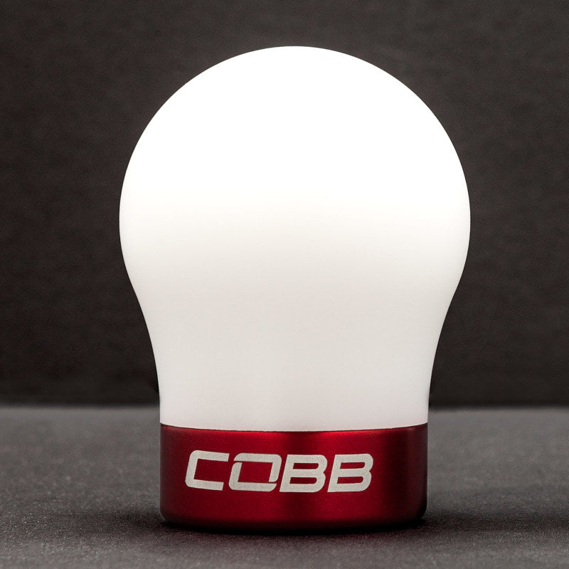 COBB Volkswagen Red Base White Shift Knob 2V1350-W-RD 2V1350-W-RD Photo - Primary