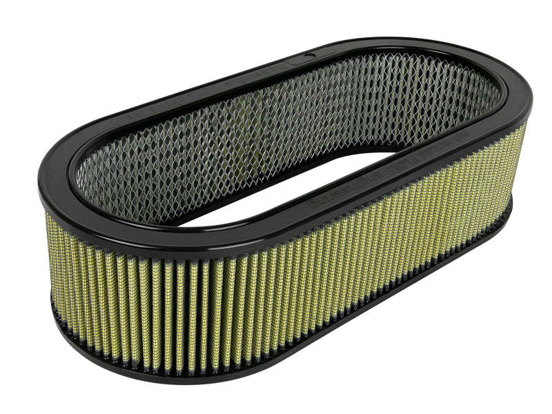 aFe Magnum FLOW PRO GUARD7 Oval Air Filter Trophy Truck Oval Filter 18-87001 Photo - Close Up