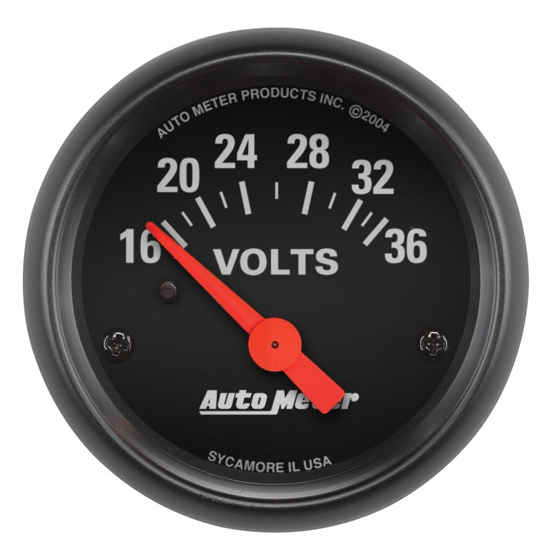Autometer Gauge, Voltmeter, 2 1/16", 16-36V, Elec, Z-Series 2651 Photo - Primary