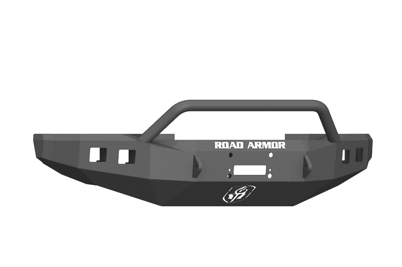 Road Armor 17-20 Ford F-250 Stealth Wide Fender Front Winch Bumper w/Pre-Runner Guard - Tex Blk 61744B 61744B Photo - Primary