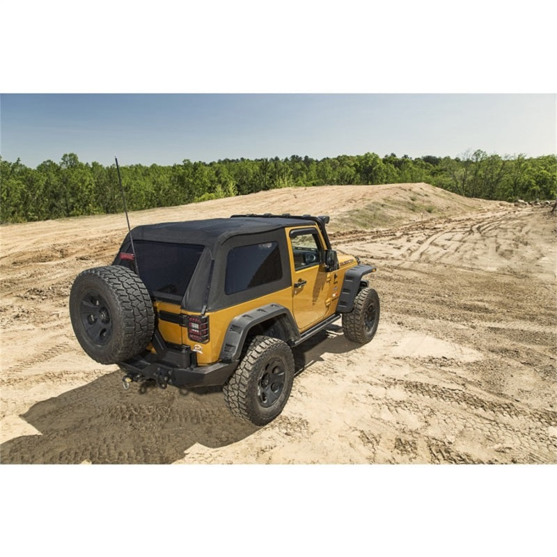 Rugged Ridge Bowless Top 2-Door Black Diamond 07-18 Jeep Wrangler 13750.39 13750.39 Photo - Mounted