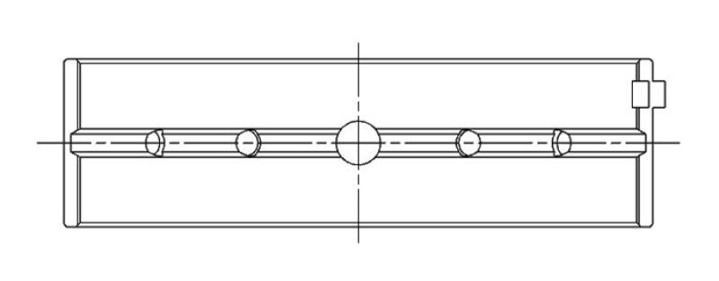 ACL Race Series Main Bearings Nissan V6 VG30DE/VG30DETT Size: .025 4M2737H-.025 Technical Drawing