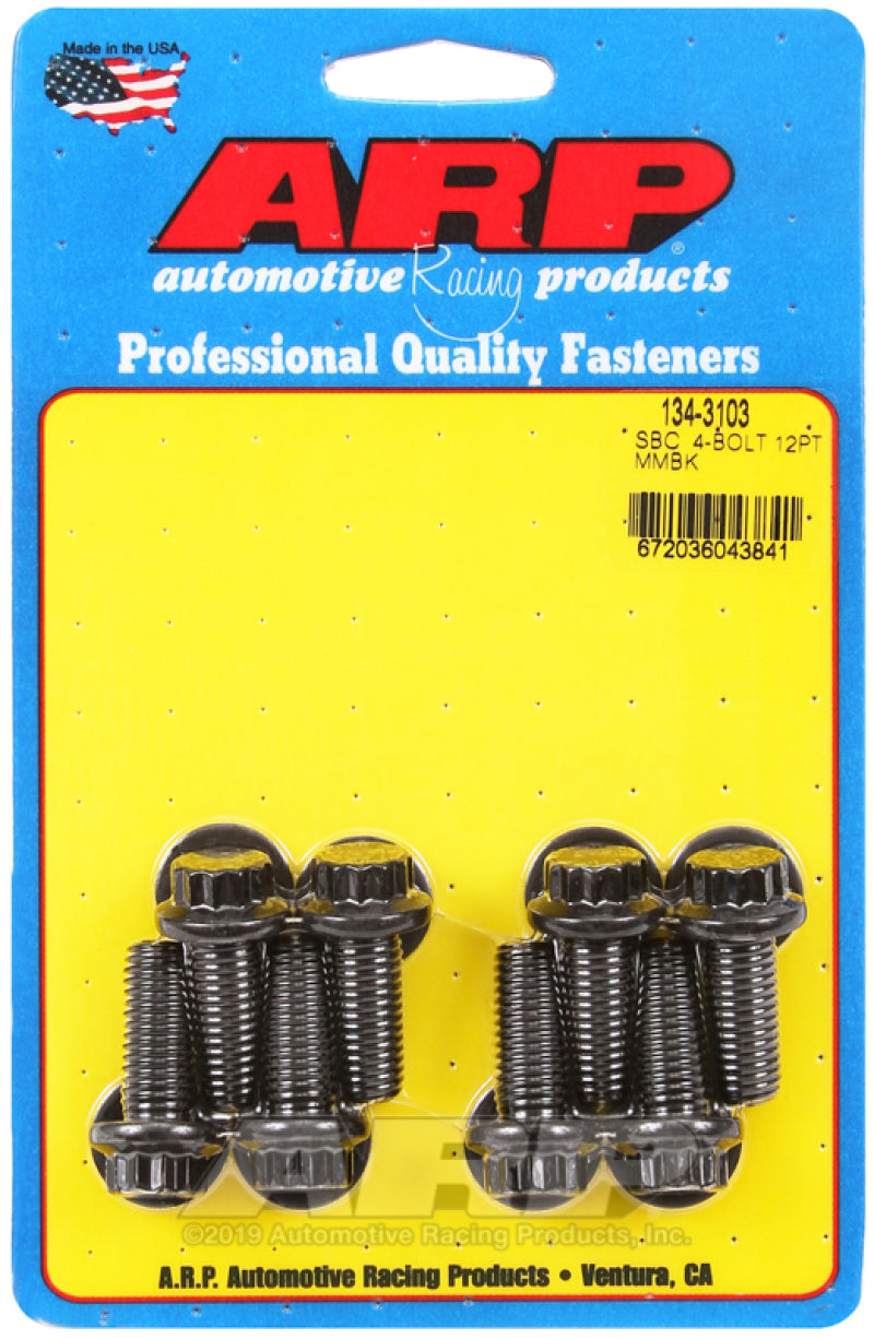 ARP SB Chevy 4-bolt 12pt Motor Mount Bolt Kit 134-3103 User 1
