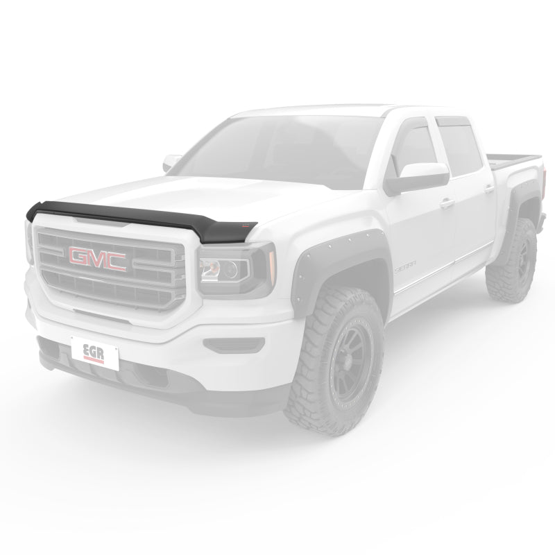 EGR 14+ GMC Sierra Superguard Hood Shield - Matte (301585) 301585 301585 Photo - Mounted