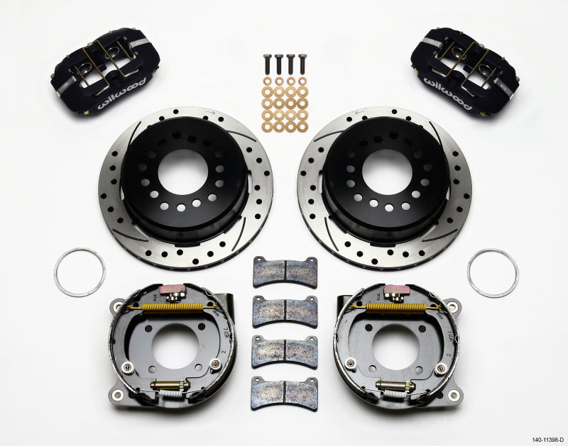 Wilwood FDP-LP 11.00" P-Brake Kit, Drilled, Chevy 12 Bolt 2.75" Off w/ C-Clips 140-11398-D Photo - Primary
