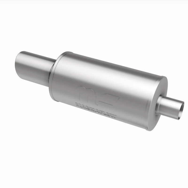 MagnaFlow 7" Round Center/Center Performance Muffler With Tip 14826 360 Degree Image Set