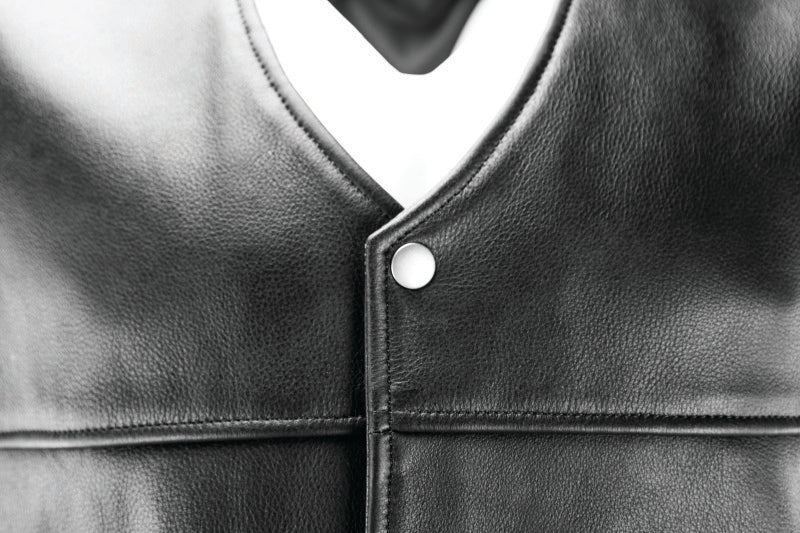 Kuryakyn Leather By River Road Old Skool Leather Vest Black - Large 094433 094433 User 3